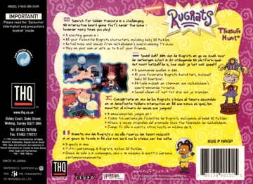 Rugrats - Die grosse Schatzsuche (Germany) box cover back